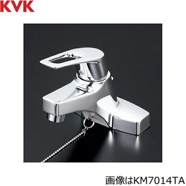 KVK 洗面用シングルレバー(湯側回転角度規制)【KM7014TA】【NP後払いOK】-