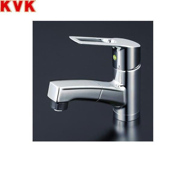 KVK 洗面用シングルレバー式シャワー付混合栓(eレバー) KM8001TFEC (水