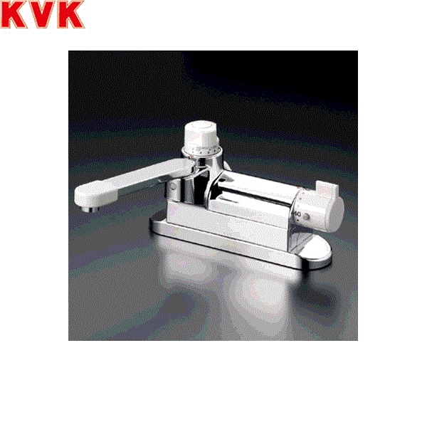 KVK デッキ形定量止水付サーモスタット式混合栓 KM297G (水栓金具) 価格比較 - 価格.com