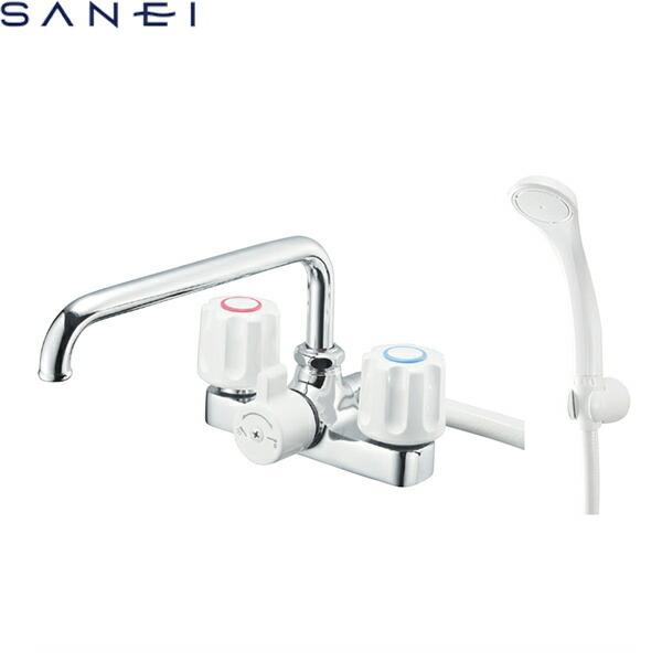 SANEI ツーバルブデッキシャワー混合栓[共用形] SK710-W-13 (水栓金具) 価格比較