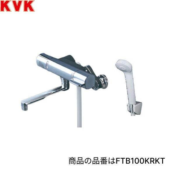 KVK サーモスタット式シャワー(楽付王)・170mmパイプ付 FTB100KRKT (水