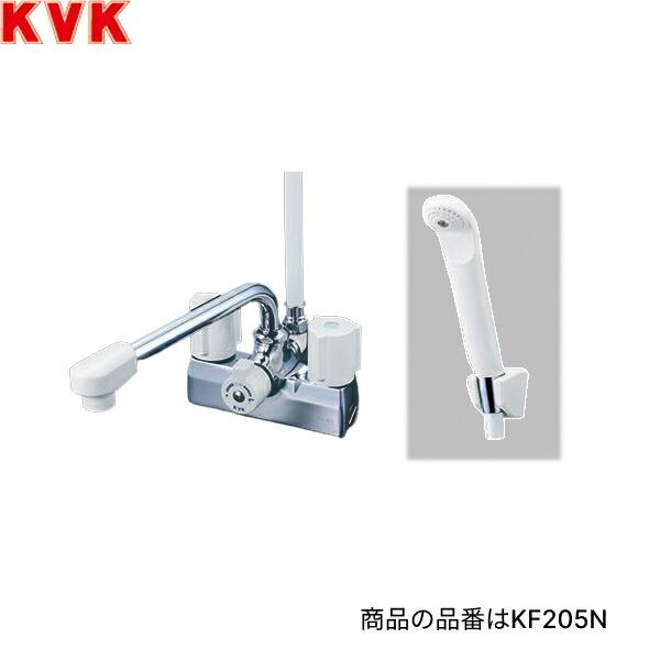 KVK デッキ型一時止水付2ハンドルシャワー(220mmパイプ付) KF205N (水栓金具) 価格比較
