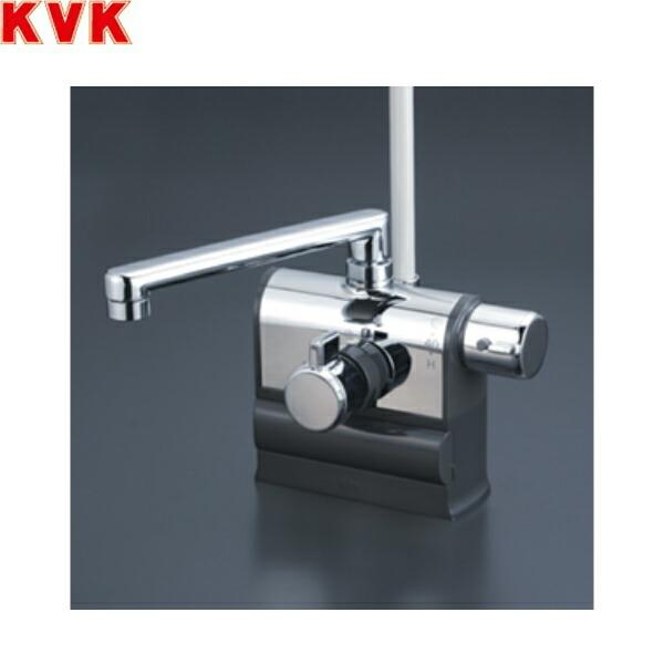 KVK デッキ形サーモスタット式シャワー 右ハンドル仕様(190mmパイプ付) KF3008R (水栓金具) 価格比較