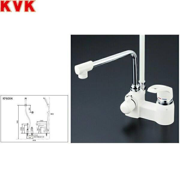 KF6004　KVK　デッキ形シングルレバー式シャワー　190mmパイプ　一般地用 - 4