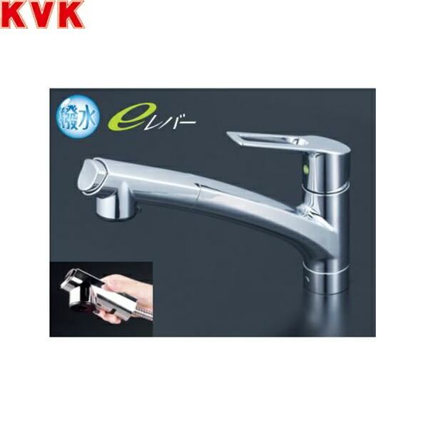 KVK 流し台用シングルレバー式シャワー付混合栓 eレバー KM5021JTEC (水栓金具) 価格比較