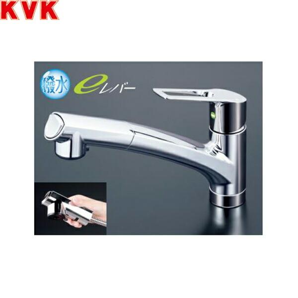 KVK シングルシャワー付混合栓(撥水)(eレバー) KM5021TECHS (水栓金具) 価格比較