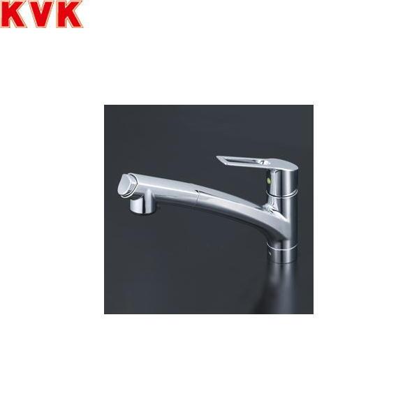 KVK 流し台用シングルシャワー付混合栓(eレバー)上施工(寒冷地用 