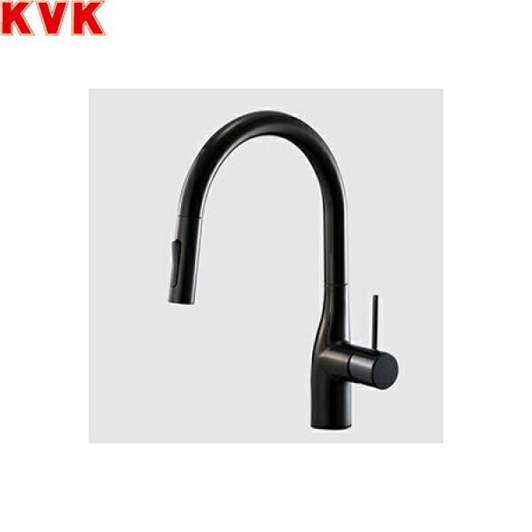 KM6061ECC5HS KVK 流し台用 シングルシャワー付混合栓 撥水膜コーティング 一･･･