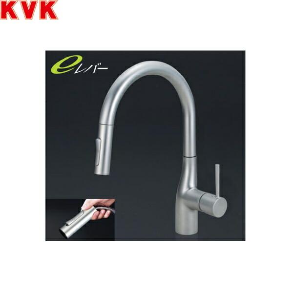 KVK グースネックシングルレバー混合水栓（ｅレバー） KM6061EC - 1