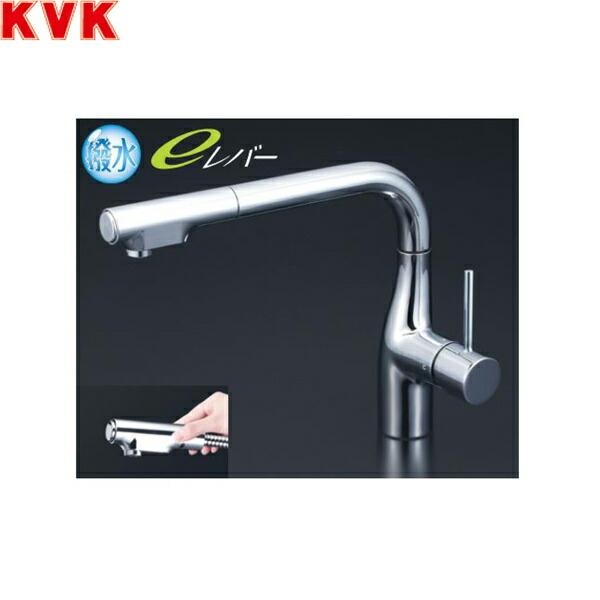 KM6101ECHS KVKシングルシャワー付混合栓 撥水膜コーティング 一般地仕様 送･･･