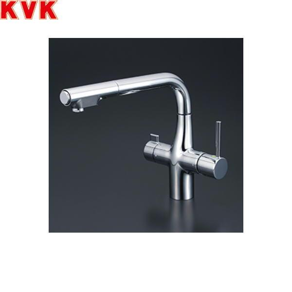 KM6121SCEC KVKビルトイン浄水器用シングルシャワー付混合栓 浄水カートリッジ付 送料無料