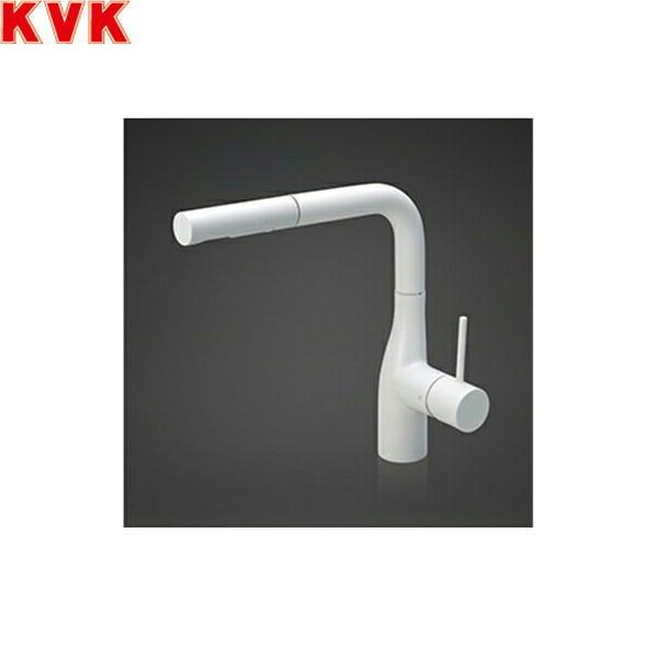 KVK シングル混合栓(eレバー)マットホワイト(寒冷地用) KM6161ZECM4 (水栓金具) 価格比較