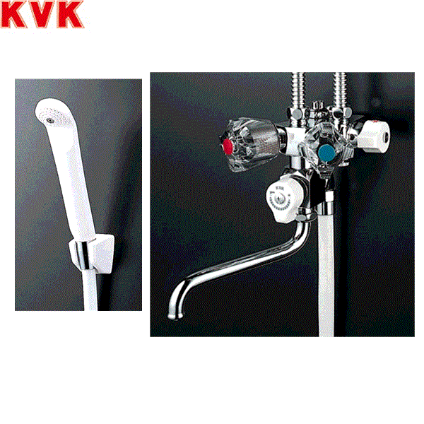 《在庫あり》◆15時迄出荷OK！KVK 水栓金具ソーラー2ハンドルシャワー(専用形) - 1