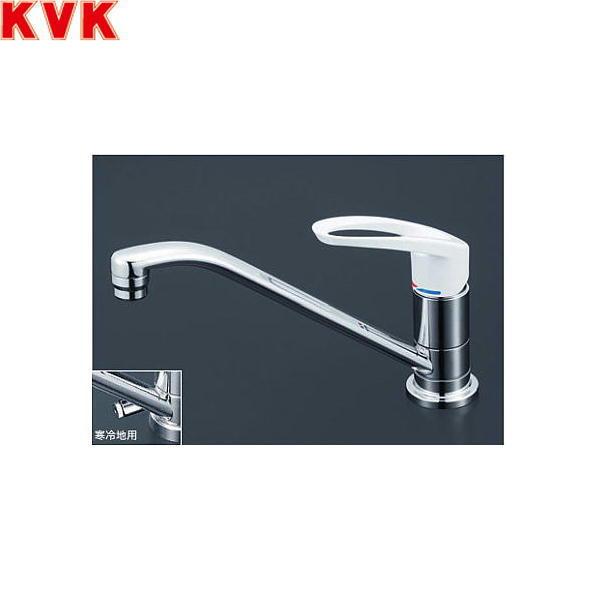 KVK 取付穴兼用型・流し台用シングルレバー式混合栓 KM5011U (水栓金具) 価格比較