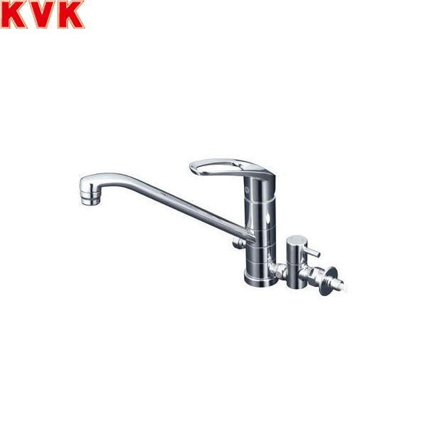 KVK 流し台用シングルレバー式混合栓(回転分岐止水栓付) KM5041TTU (水