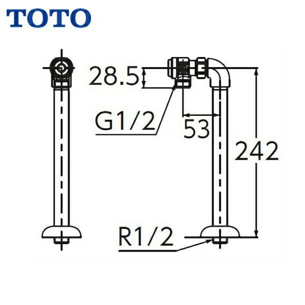 TOTO アングル形止水栓(共用) TL347C1R (水栓金具) 価格比較