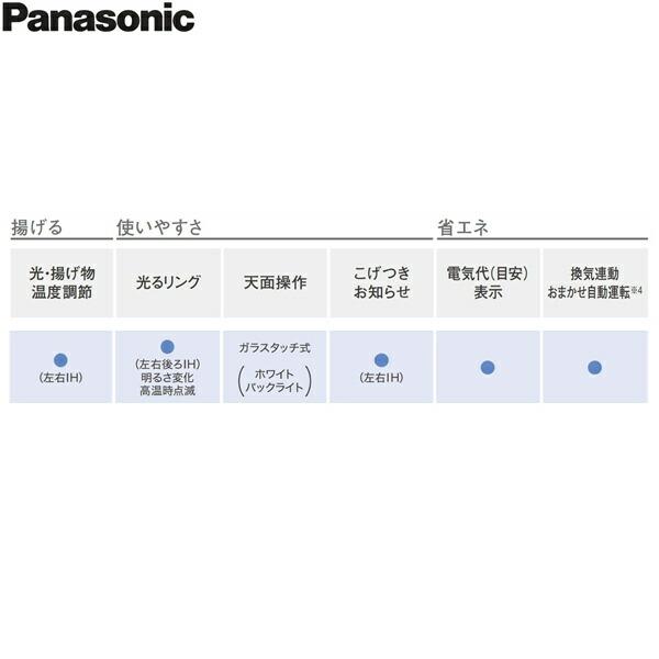 KZ-BNF36S パナソニック Panasonic IHクッキングヒーター ビルトイン 3口IH 幅60cm ラクッキングリル搭載 Bシリーズ BNFタイプ 送料無料 商品画像4：ハイカラン屋