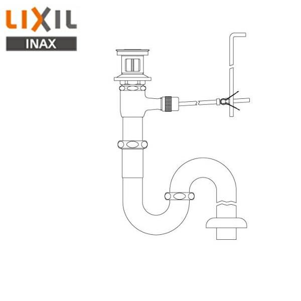 LF-270SAL リクシル LIXIL/INAX ポップアップ式排水金具 呼び径32mm・床排水Sトラップ 送料無料 商品画像1：ハイカラン屋