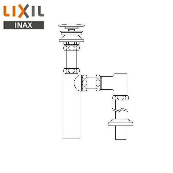 LF-731SAC リクシル LIXIL/INAX 排水金具 呼び径25mm・床排水ボトルトラップ 送料無料 商品画像1：ハイカラン屋
