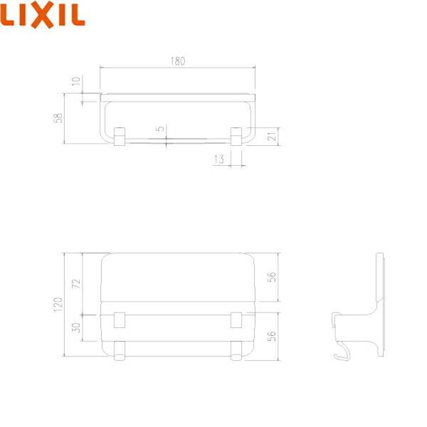 TB-180P/LW1 リクシル LIXIL/INAX マグネットマルチバー180L タオル掛け 浴室用 ファブリック調ホワイト 送料無料 商品画像2：ハイカラン屋