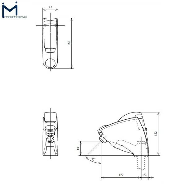 SS1V ミナミサワ MINAMISAWA 後付け式自動水栓 SuiSuiSINGLE 単水栓用 立水栓用後付けタイプ 送料無料 商品画像2：ハイカラン屋