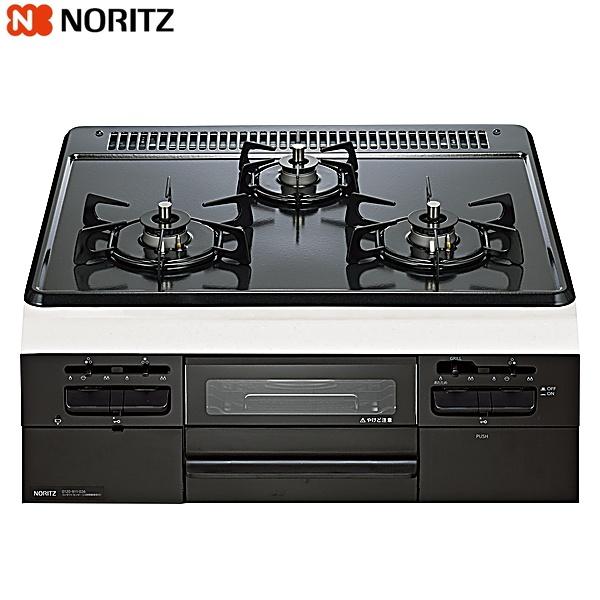 N3WV5RWTQ1/LPG ノーリツ メタルトップ ビルトインコンロ 無水両面焼 60cmタイプ グレーホーロートップ プロパンガス用 送料無料 商品画像2：ハイカラン屋