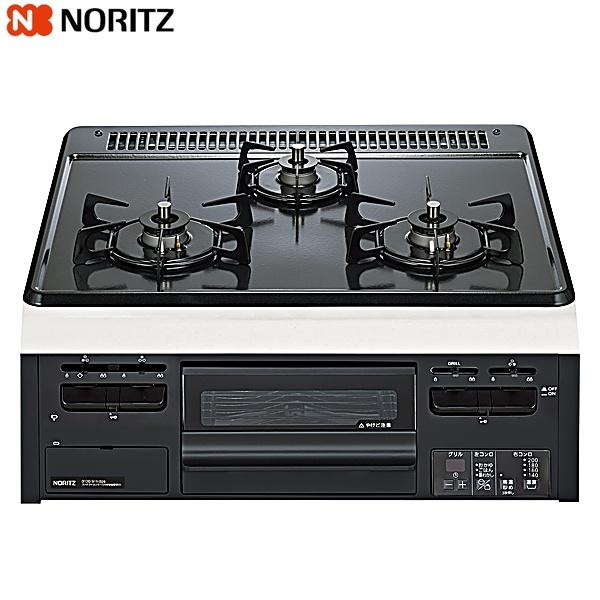 N3GV2RWTQ1/LPG ノーリツ メタルトップ ビルトインコンロ 無水片面焼 60cmタイプ グレーホーロートップ プロパンガス用 送料無料 商品画像2：ハイカラン屋