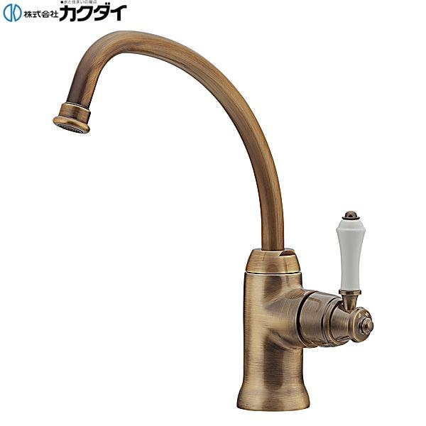 カクダイ シングルレバー混合栓 117-137-AB (水栓金具) 価格比較