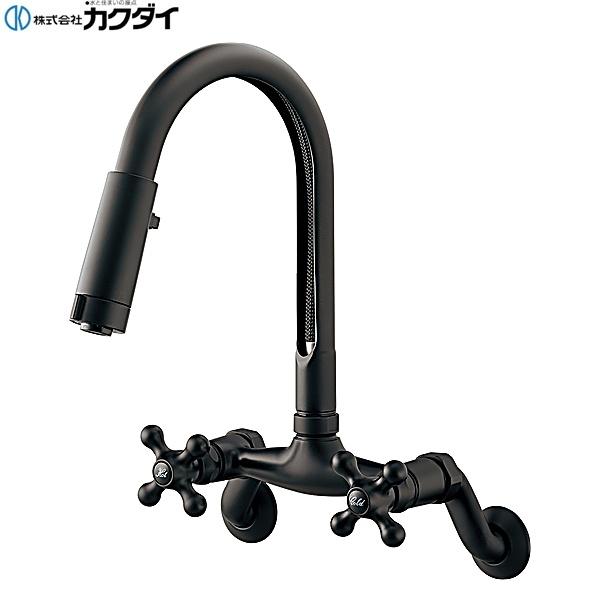 カクダイ 2ハンドル混合栓(シャワーつき) 124-108-D (水栓金具) 価格