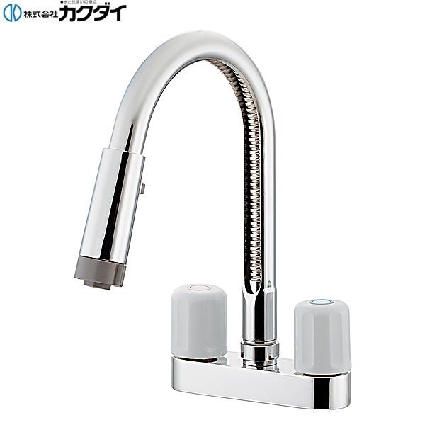 カクダイ 2ハンドル混合栓(シャワーつき) 151-013 (水栓金具) 価格比較