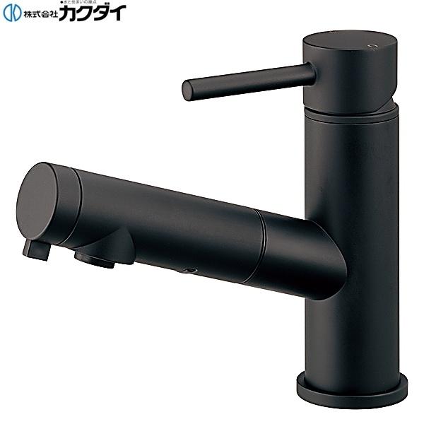 カクダイ シングルレバー引出し混合栓 184-030A-MD (水栓金具) 価格